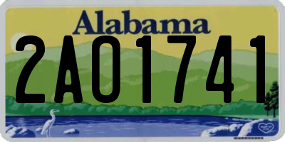 AL license plate 2AO1741