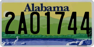 AL license plate 2AO1744