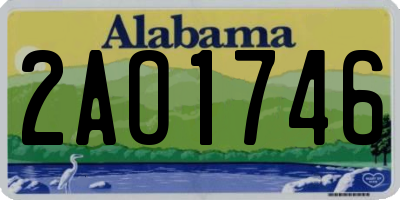 AL license plate 2AO1746