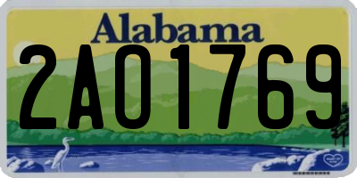 AL license plate 2AO1769