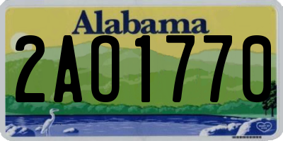 AL license plate 2AO1770