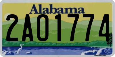 AL license plate 2AO1774