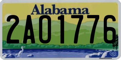 AL license plate 2AO1776
