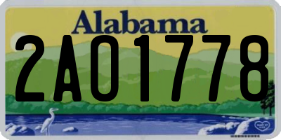 AL license plate 2AO1778