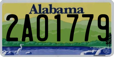 AL license plate 2AO1779