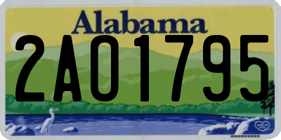 AL license plate 2AO1795