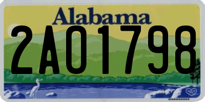 AL license plate 2AO1798