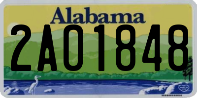 AL license plate 2AO1848