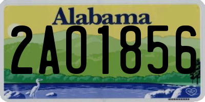 AL license plate 2AO1856