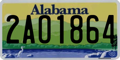 AL license plate 2AO1864