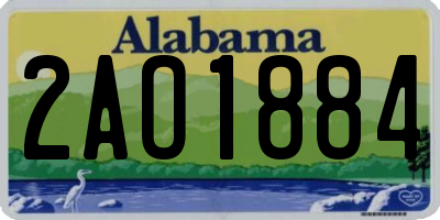AL license plate 2AO1884