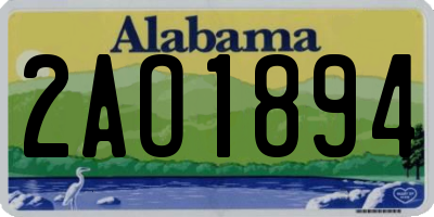 AL license plate 2AO1894