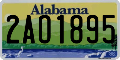 AL license plate 2AO1895