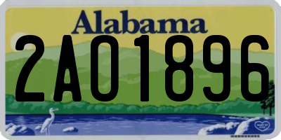 AL license plate 2AO1896
