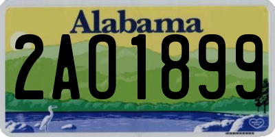 AL license plate 2AO1899