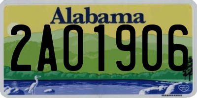 AL license plate 2AO1906