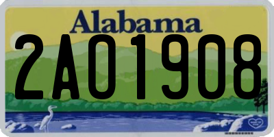 AL license plate 2AO1908