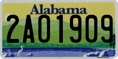 AL license plate 2AO1909