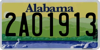 AL license plate 2AO1913
