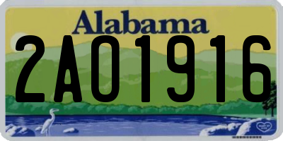 AL license plate 2AO1916