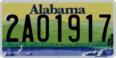 AL license plate 2AO1917