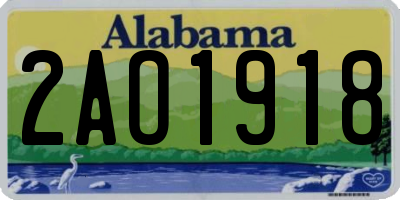 AL license plate 2AO1918