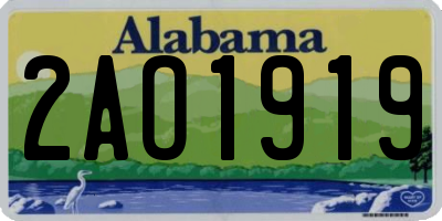 AL license plate 2AO1919
