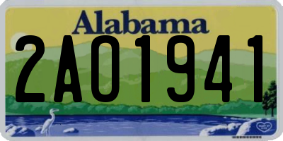 AL license plate 2AO1941
