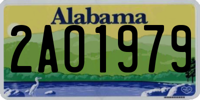 AL license plate 2AO1979