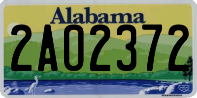 AL license plate 2AO2372