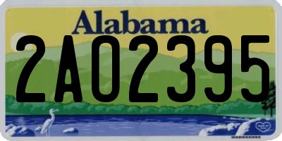 AL license plate 2AO2395