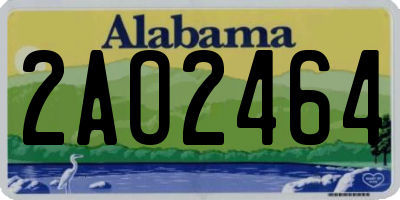 AL license plate 2AO2464