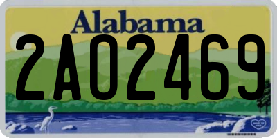 AL license plate 2AO2469