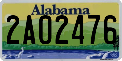 AL license plate 2AO2476