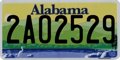 AL license plate 2AO2529