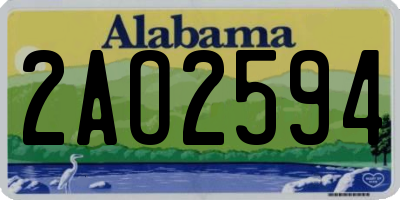 AL license plate 2AO2594