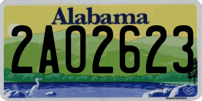 AL license plate 2AO2623