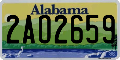 AL license plate 2AO2659