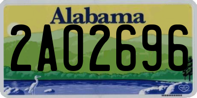 AL license plate 2AO2696