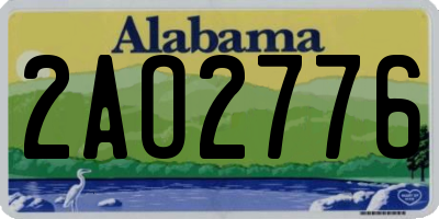 AL license plate 2AO2776