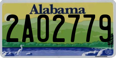 AL license plate 2AO2779