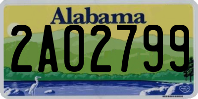 AL license plate 2AO2799