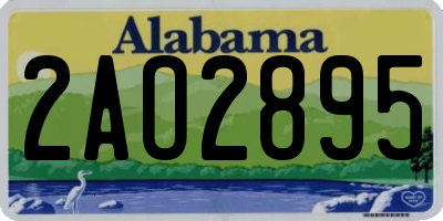 AL license plate 2AO2895