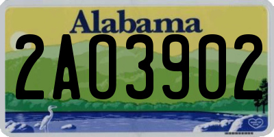 AL license plate 2AO3902