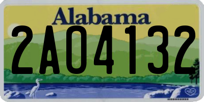 AL license plate 2AO4132