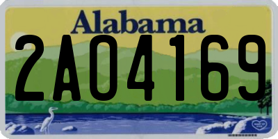 AL license plate 2AO4169