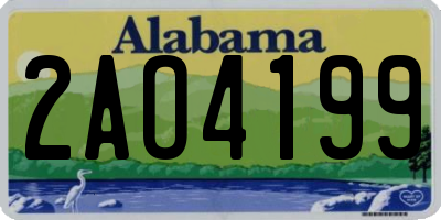 AL license plate 2AO4199