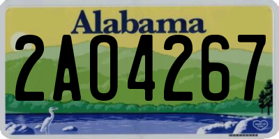 AL license plate 2AO4267