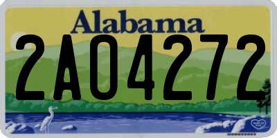AL license plate 2AO4272