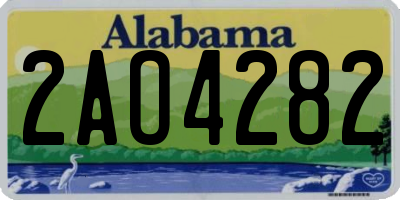 AL license plate 2AO4282